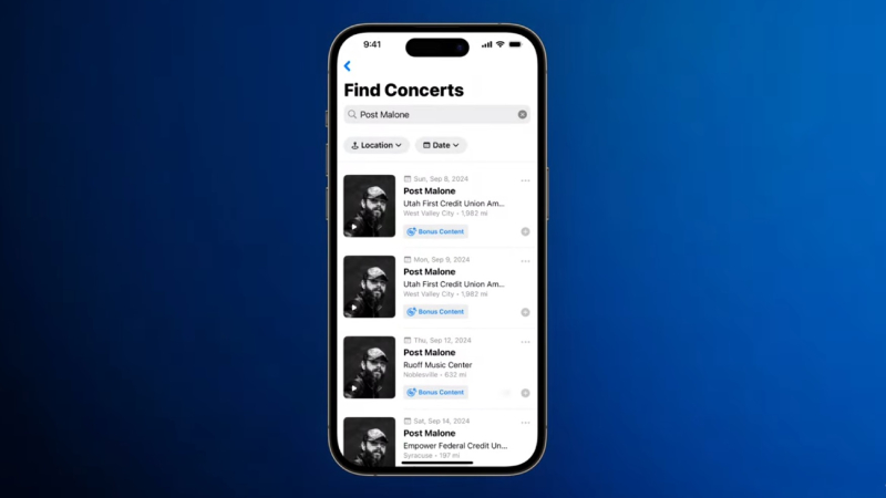 Encuentra Boletos de Ticketmaster en Shazam y Apple Music