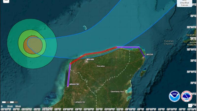 Huracán Milton se eleva a Categoría 5 y amenaza Florida y la Peninsula de Yucatán